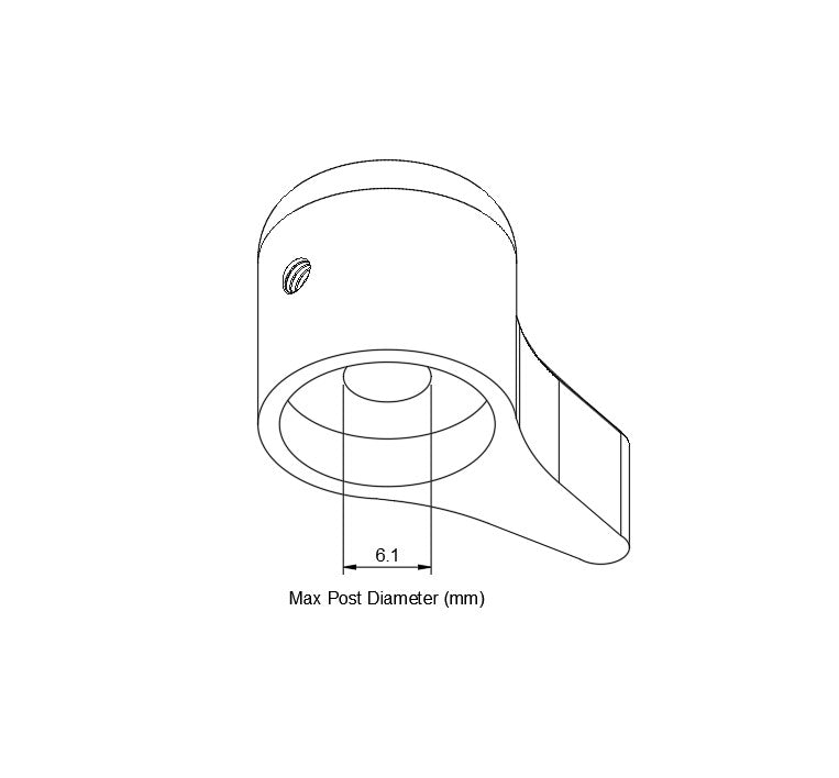'The Selector' Bass Knob - Floral Bass Clef Design - Matte Black