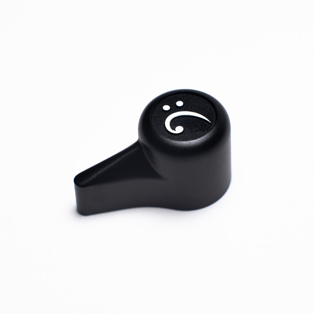 'The Selector' Bass Knob - Simple Bass Clef Design - Matte Black