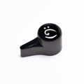'The Selector' Bass Knob - Simple Bass Clef Design - Shadow Chrome