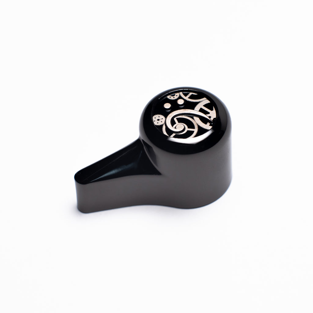 'The Selector' Bass Knob - Movement Bass Clef Design - Shadow Chrome