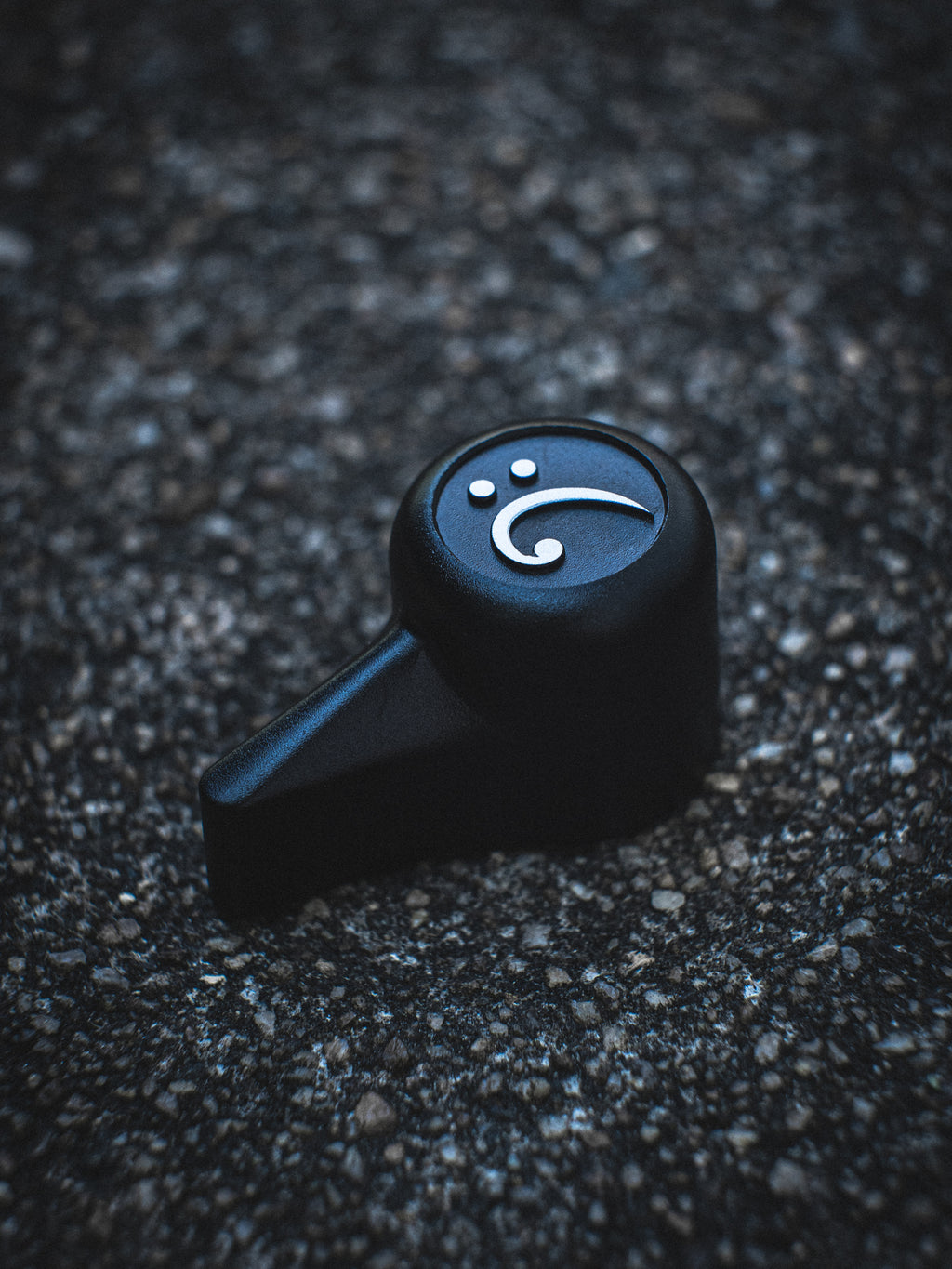 'The Selector' Bass Knob - Simple Bass Clef Design - Matte Black